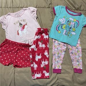 Unicorn and Dreams Kids Pajama Sets size 18 months